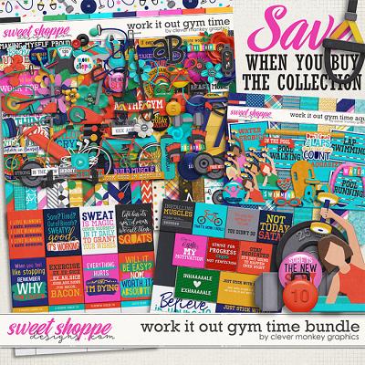 Work it Out Gym Time Bundle by Clever Monkey Graphics