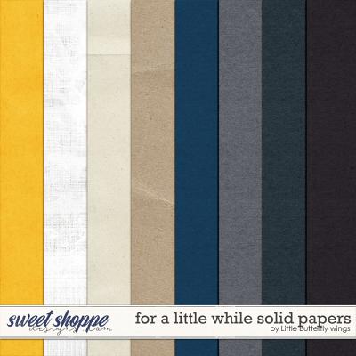 For a little while solid papers by Little Butterfly Wings