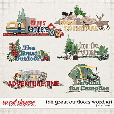 The Great Outdoors Word Art by JoCee Designs