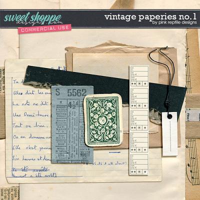 CU | Vintage Paperies No.01 by Pink Reptile Designs