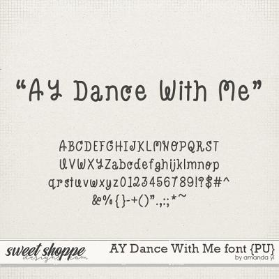AY Dance With Me font {PU} by Amanda Yi