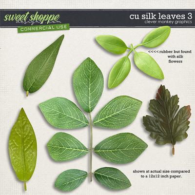 CU Silk Leaves 3 by Clever Monkey Graphics
