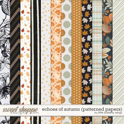 Echoes of Autumn (patterned papers) by Little Butterfly Wings