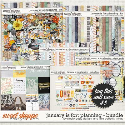 January Is For: Planning Bundle by Studio Basic and Little Butterfly 