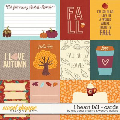 I Heart Fall Cards by Kelly Bangs Creative and WendyP Designs