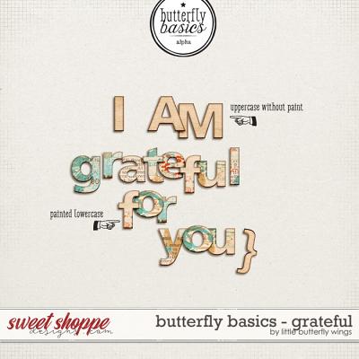 Butterfly Basics - Grateful (alphabet) by Little Butterfly Wings