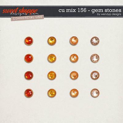CU Mix 156 - gem stones by WendyP Designs