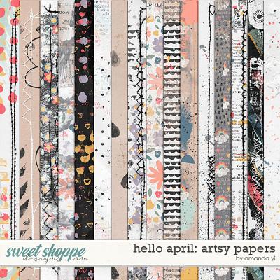 Hello April: artsy papers by Amanda Yi