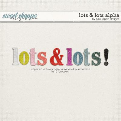 Lots & Lots Alpha by Pink Reptile Designs