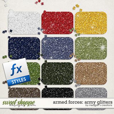Armed Forces: Army Glitters by Meagan's Creations
