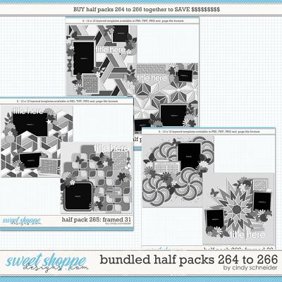 Cindy's Layered Templates - Bundled Half Packs #264 to 266 by Cindy Schneider