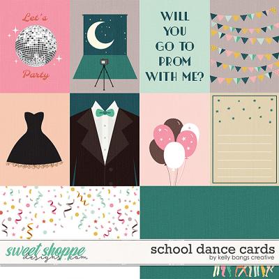 School Dance Cards by Kelly Bangs Creative