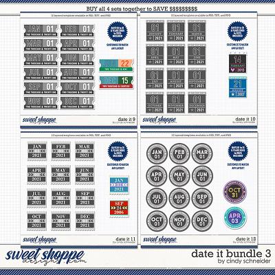Cindy's Layered Templates - Date It Bundle 3 by Cindy Schneider