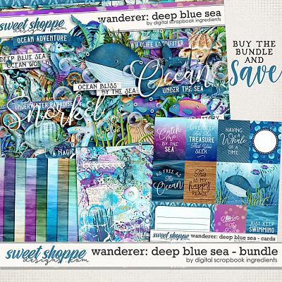 Wanderer: Deep Blue Sea Bundle by Digital Scrapbook Ingredients