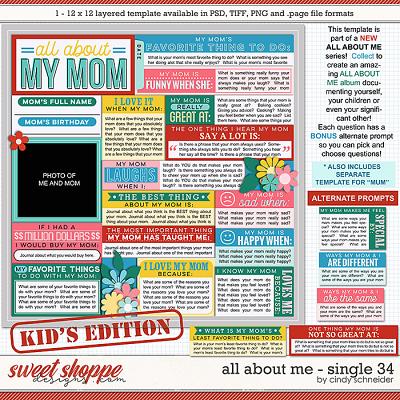 Cindy's Layered Templates - All About Me Single 34 by Cindy Schneider