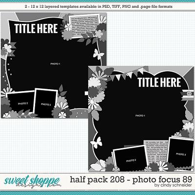 Cindy's Layered Templates - Half Pack 208: Photo Focus 89 by Cindy Schneider