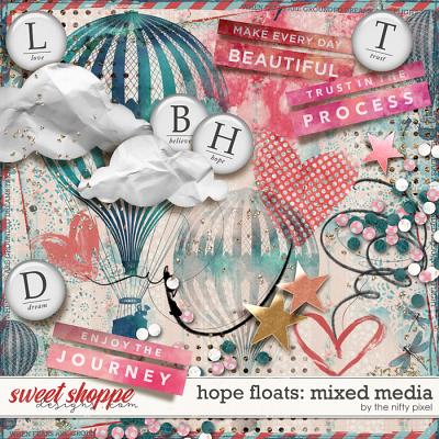 HOPE FLOATS | MIXED MEDIA by The Nifty Pixel