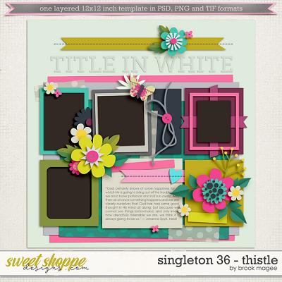 Brook's Templates - Singleton 36 - Thistle by Brook Magee