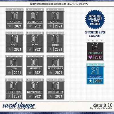 Cindy's Layered Templates - Date It 10 by Cindy Schneider