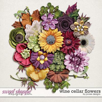 Wine Cellar Flowers by JoCee Designs