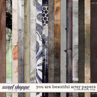 You are beautiful artsy papers by Little Butterfly Wings