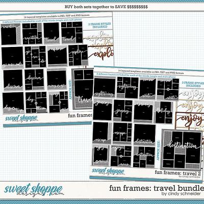 Cindy's Layered Templates - Fun Frames Travel Bundle by Cindy Schneider