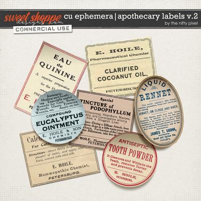 CU EPHEMERA | APOTHECARY LABELS V.2 by The Nifty Pixel
