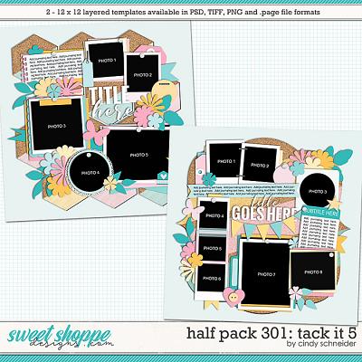 Cindy's Layered Templates - Half Pack 301: Tack it 6 by Cindy Schneider