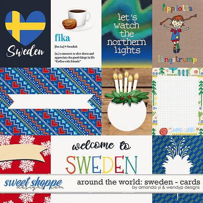 Around the world: Sweden - cards by Amanda Yi & WendyP Designs