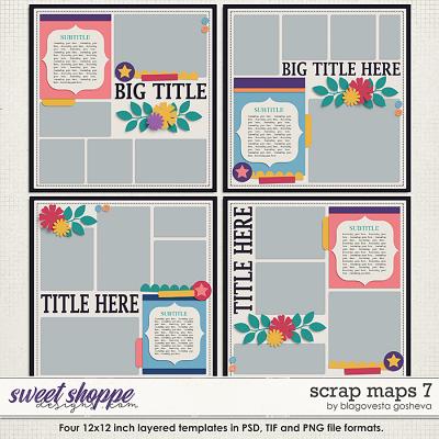 Scrap Maps 7 {layered templates} by Blagovesta Gosheva