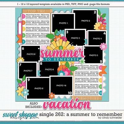 Cindy's Layered Templates - Single 262: A Summer to Remember by Cindy Schneider