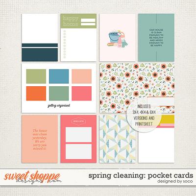 Spring Cleaning: Pocket Cards | Designed by Soco
