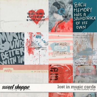 Lost in music cards by Little Butterfly Wings