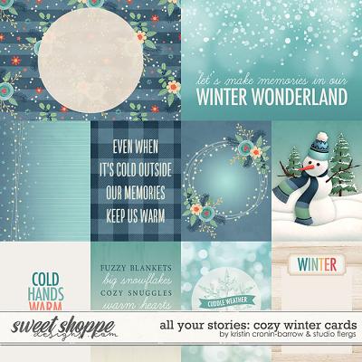 All Your Stories: COZY WINTER- Cards by Kristin Cronin-Barrow & Studio Flergs