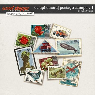 CU EPHEMERA | POSTAGE STAMPS V.1 by The Nifty Pixel
