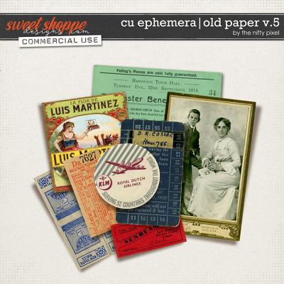 CU EPHEMERA | OLD PAPER V.5 by The Nifty Pixel