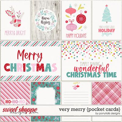 Very Merry Pocket Cards by Ponytails