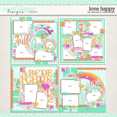 Love Happy Layered Templates by Alchemy Wild Studio