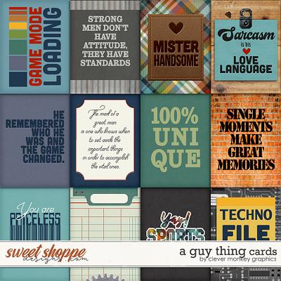 A Guy Thing Cards by Clever Monkey Graphics 