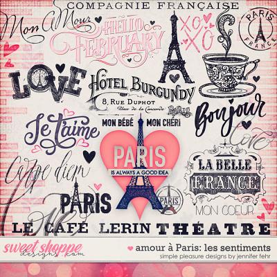 amour a paris les sentiments: simple pleasure designs by jennifer fehr