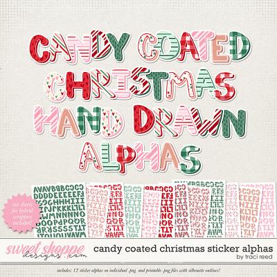 Candy Coated Christmas Sticker Alphas by Traci Reed