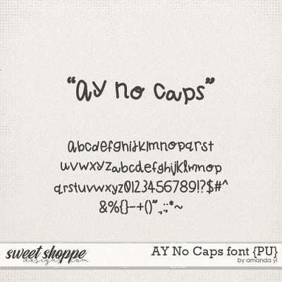 AY No Caps font {PU} by Amanda Yi