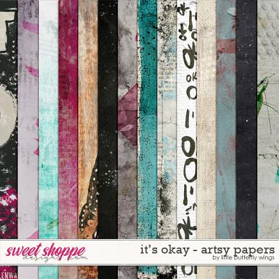 It's okay artsy papers by Little Butterfly Wings