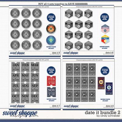 Cindy's Layered Templates - Date It Bundle 2 by Cindy Schneider