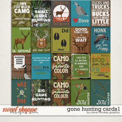 Gone Hunting Cards1 by Clever Monkey Graphics 
