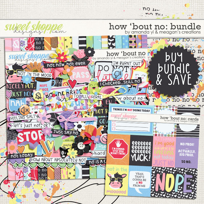 How 'Bout No: Collection Bundle by Amanda Yi and Meagan's Creations
