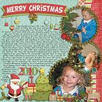 Layout by Michelle, using Merry Little Christmas by lliella designs