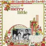 Layout by Lizzy, using Merry Little Christmas by lliella designs