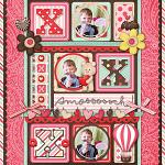 Digital scrapbooking layout by Nikki using Cloud 9 kit by lliella designs