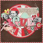 Digital scrapbooking layout by Keely using Cloud 9 kit by lliella designs